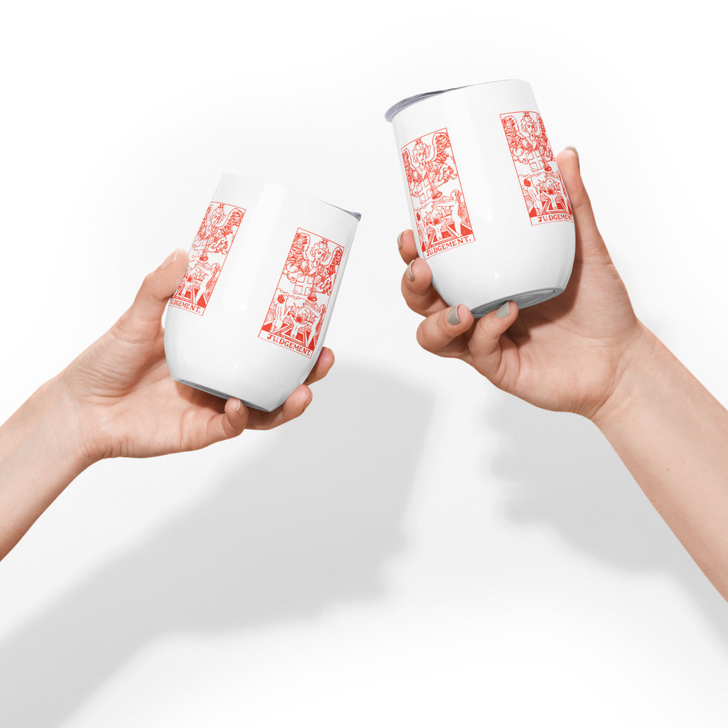 The Judgement Tarot Card 12 oz Insulated Tumbler