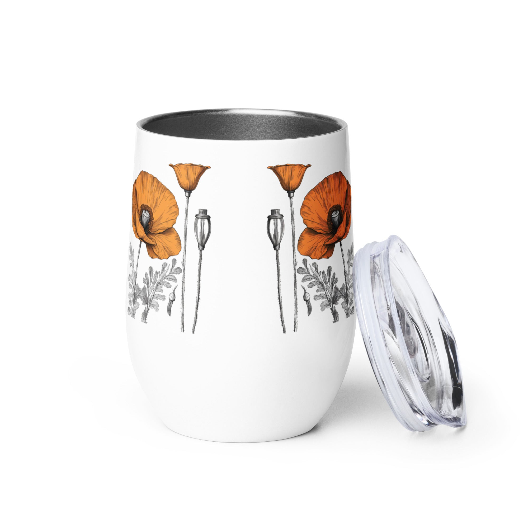 California Poppies 12 oz Insulated Tumbler