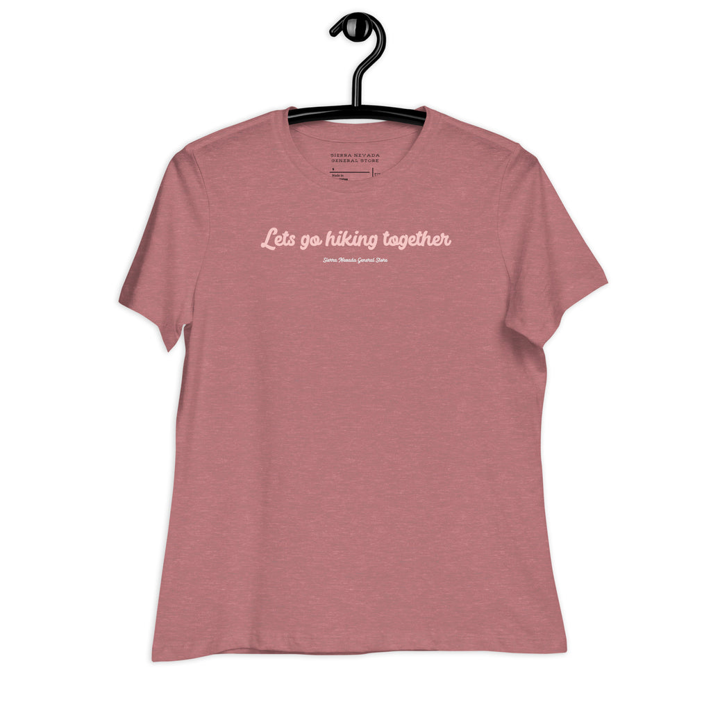 Hiking Together Ladies Fitted Tee
