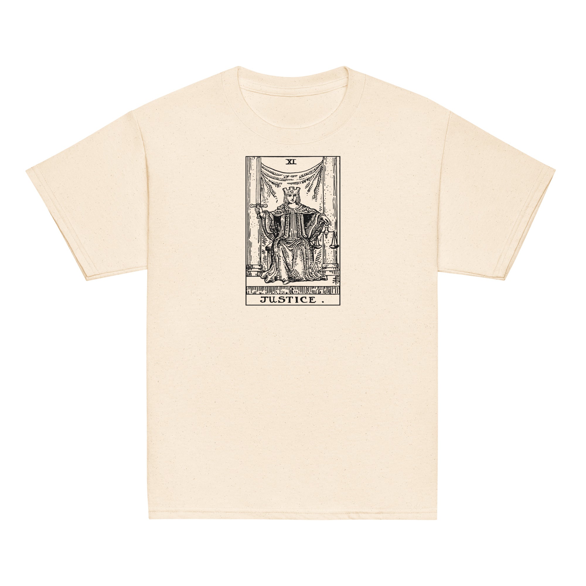 Justice Tarot Card Tee for Kids