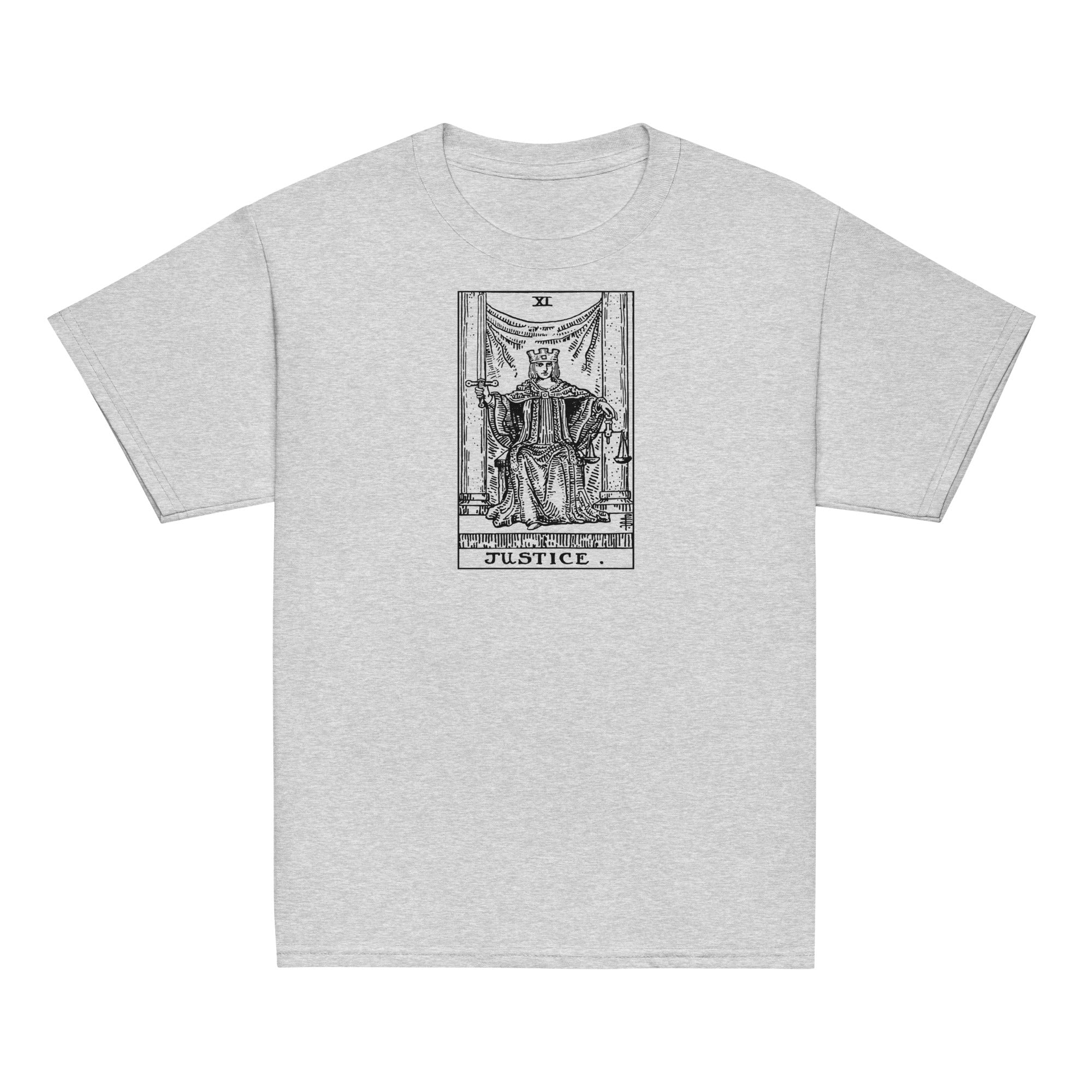Justice Tarot Card Tee for Kids