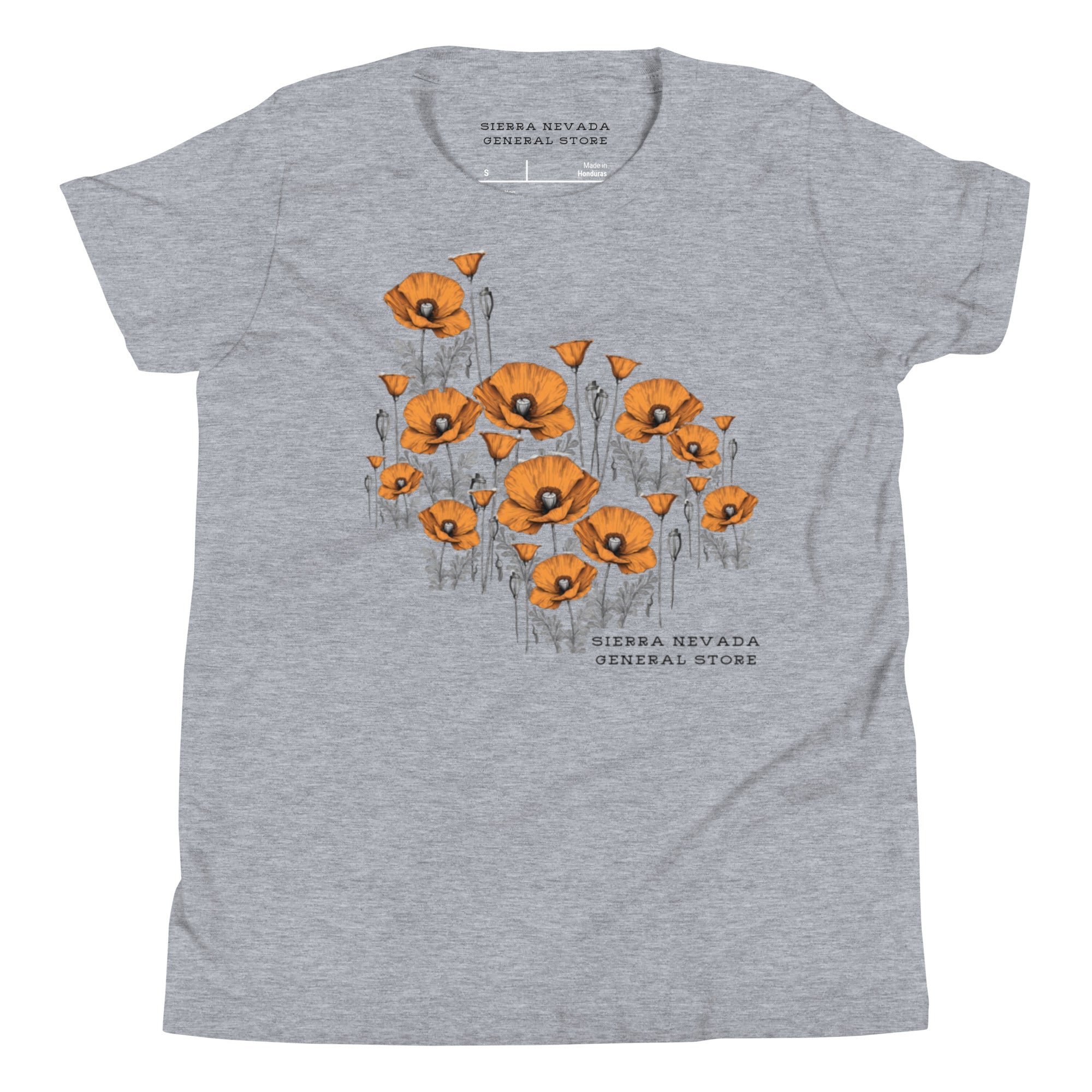 California Poppy Field Tee for Kids