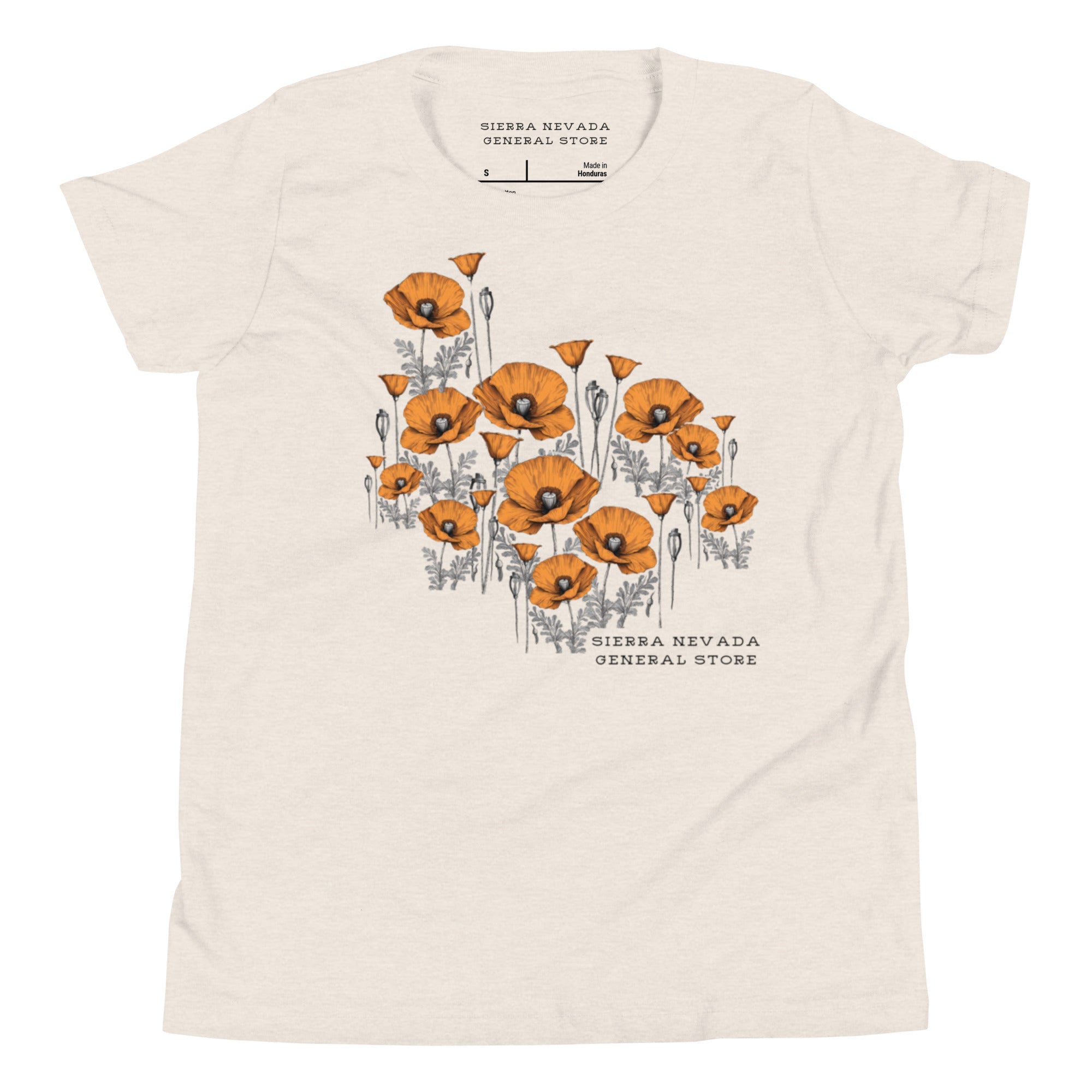 California Poppy Field Tee for Kids